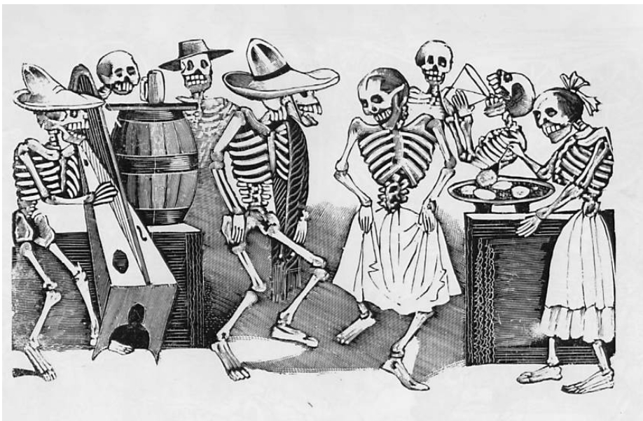 Gran Fandango y Francachela de Todas Las Calaveras”, José Guadalupe Posada, 1877